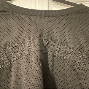 Black New York Mesh Top